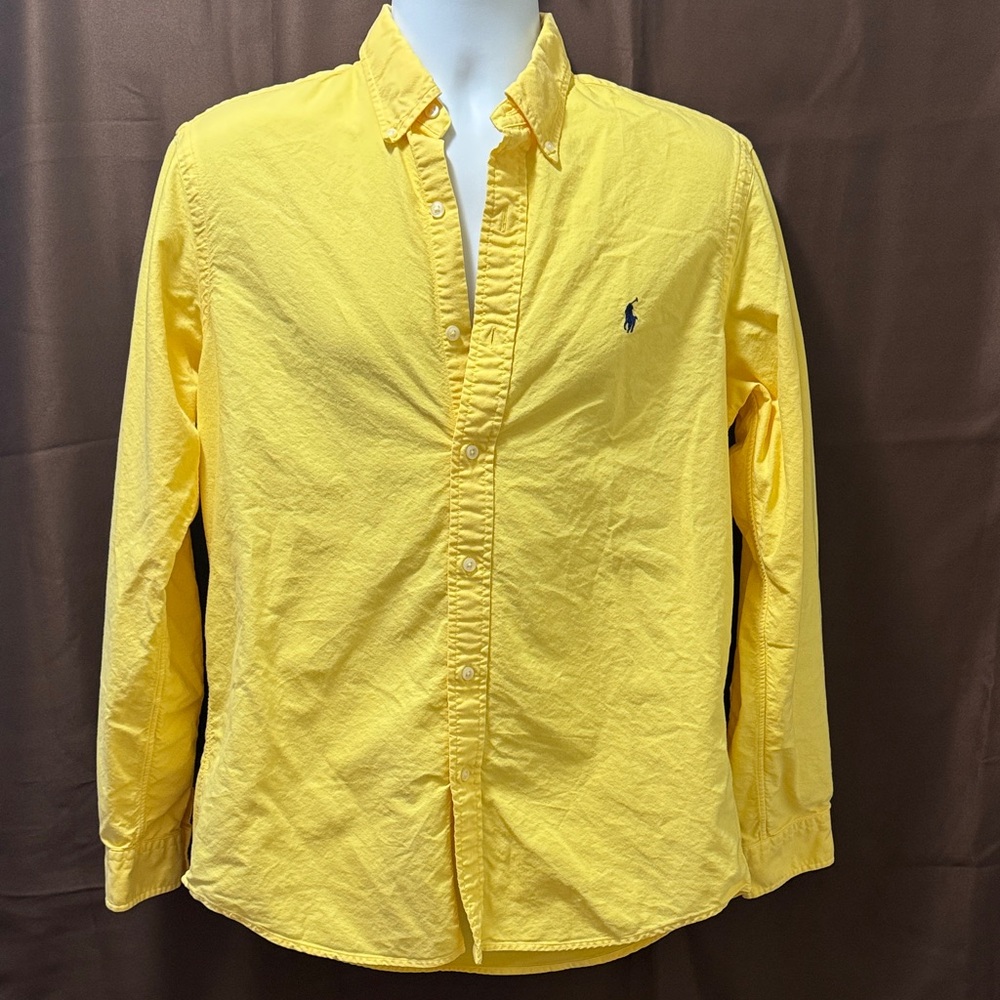 Ralph Lauren Yellow Casual Button Down Shirt